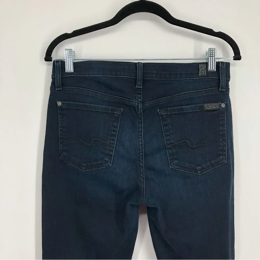 7FAM Womens Gwenevere Skinny Jeans Dark Wash Size 29‎